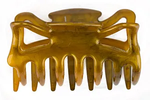 Краб для волос Large WeLoveBeads 9 см Olive Gold - Фото 1