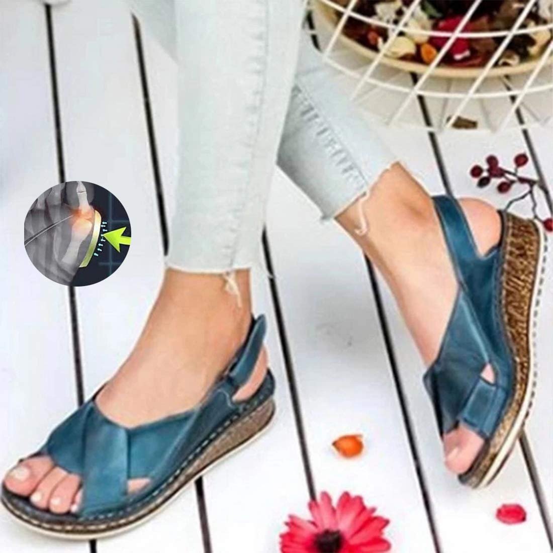 Женские Сандалии на Платформе Летние Богемные, фото №1