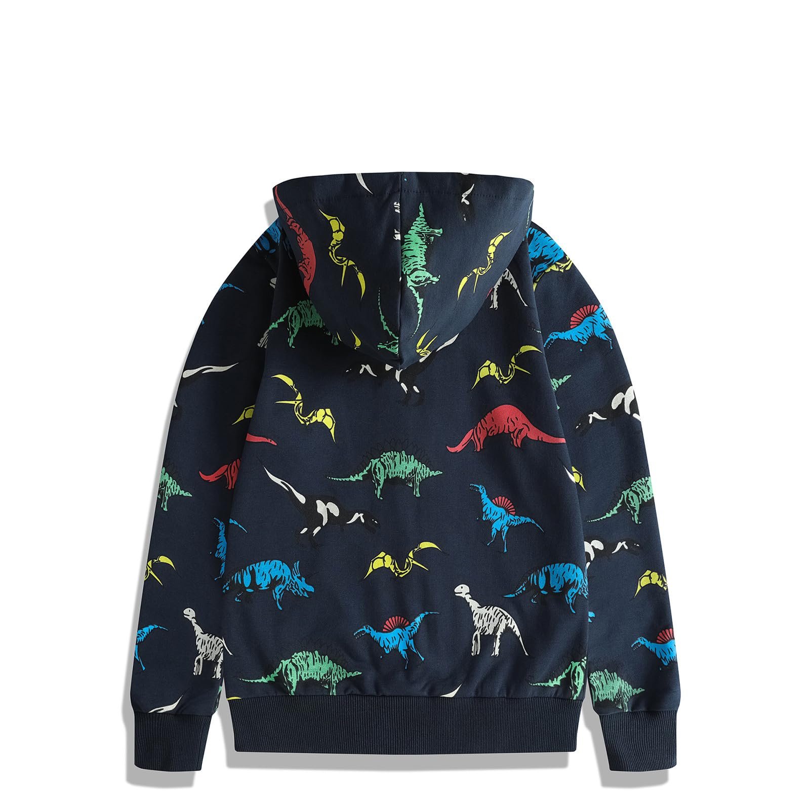 Куртка-худі для хлопчиків OUMSHBI на блискавці, з малюнком динозавра, фото №2
