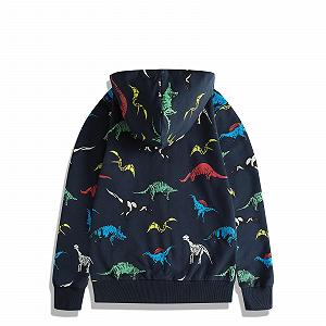 Куртка-худі для хлопчиків OUMSHBI на блискавці, з малюнком динозавра synthetic.ua - Фото 1