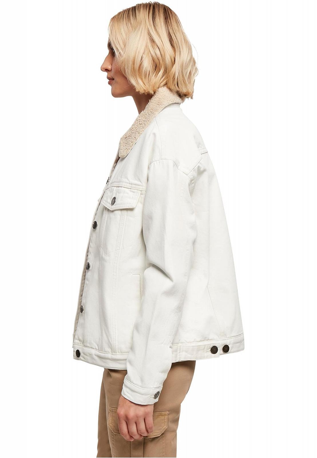 Женская Куртка Urban Classics Oversized Sherpa Denim, фото №3 Женская Куртка Urban Classics Oversized Sherpa Denim, фото №3