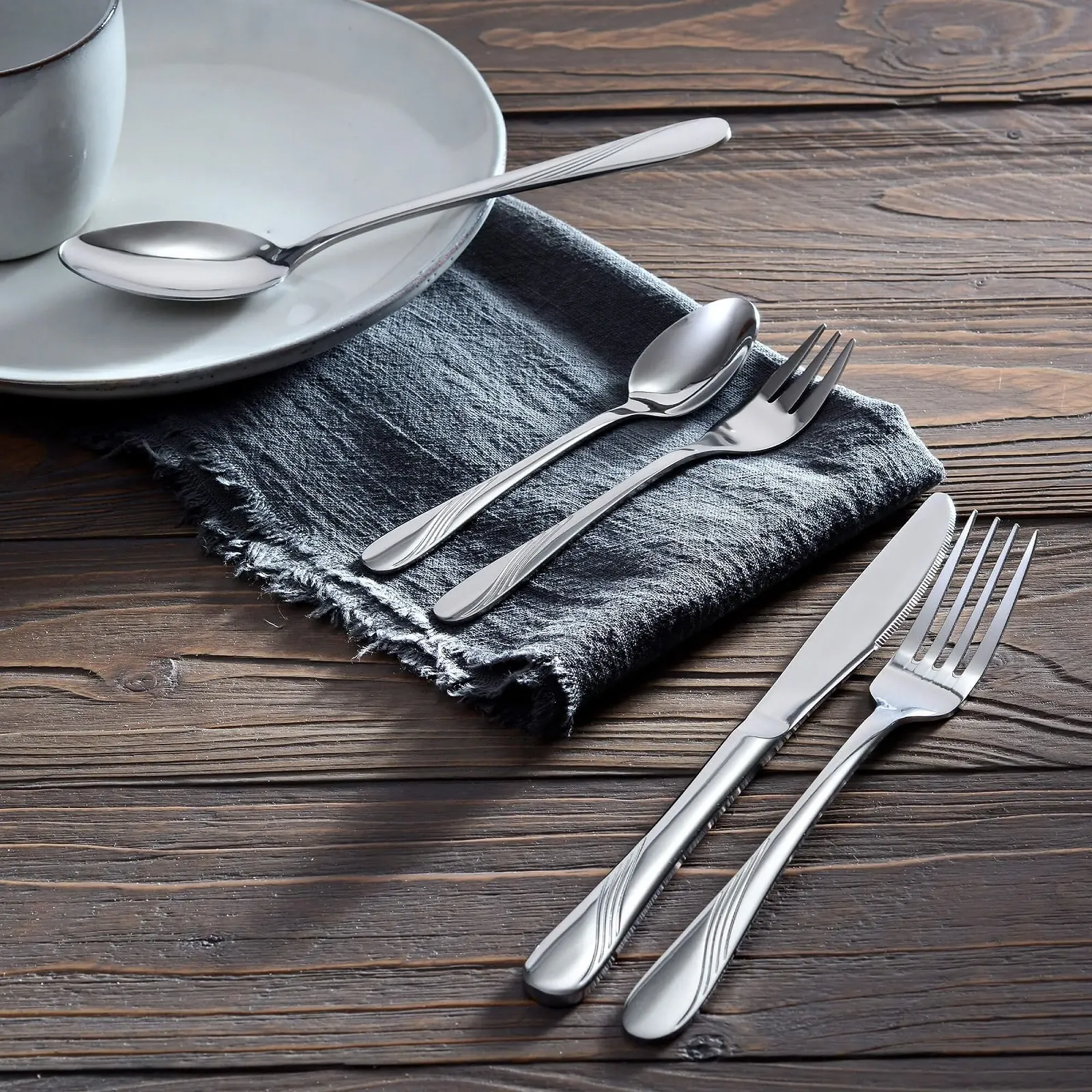 Набір столових приборів GRÄWE Stralsund для 12 осіб, 60 предметів, нержавіюча сталь, фото №6 Набір столових приборів GRÄWE Stralsund для 12 осіб, 60 предметів, нержавіюча сталь, фото №6