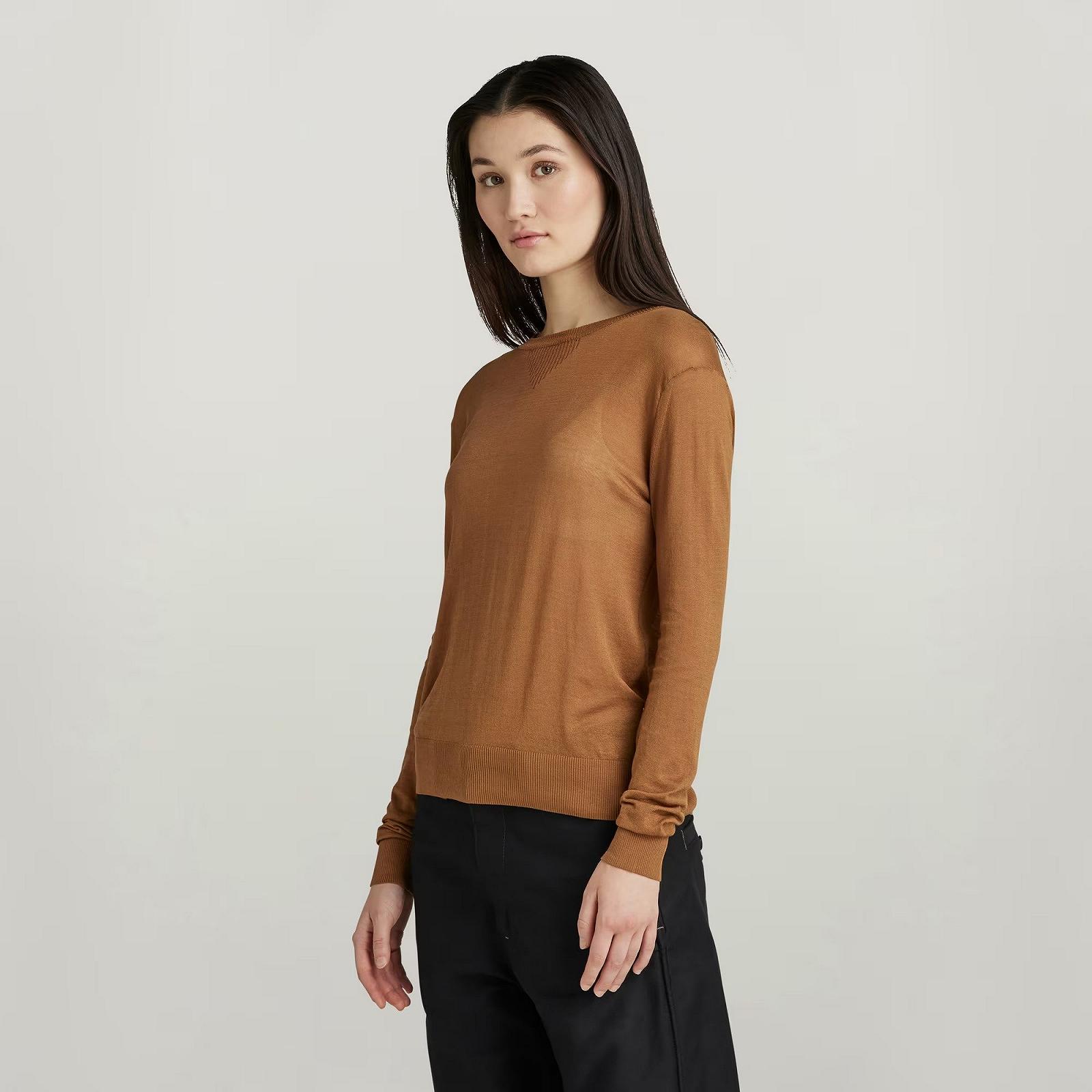 Женский вязаный топ G-Star RAW Core Round Neck Knit - M, фото №2