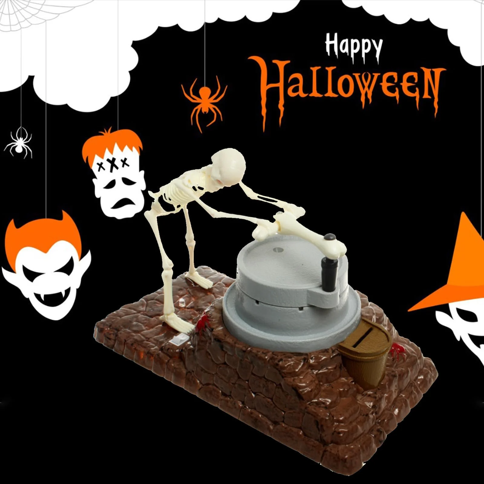 Скарбничка Скелет-привид Хелловін 1 шт., фото №2