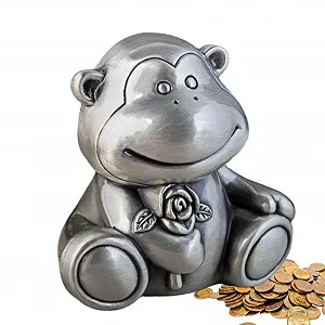 Скарбничка металева Monkey у формі мавпи з цинкового сплаву - Фото 1