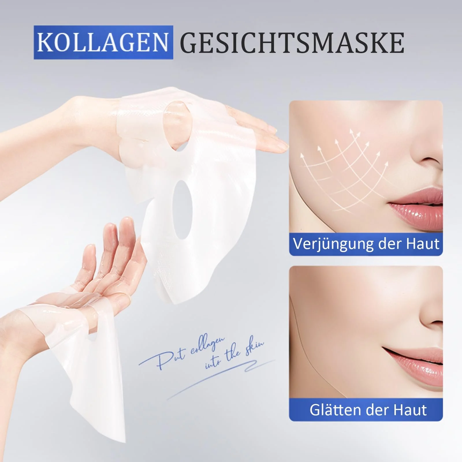 Маска Soleneva, против морщин, коллагеновая, 6 шт., фото №5