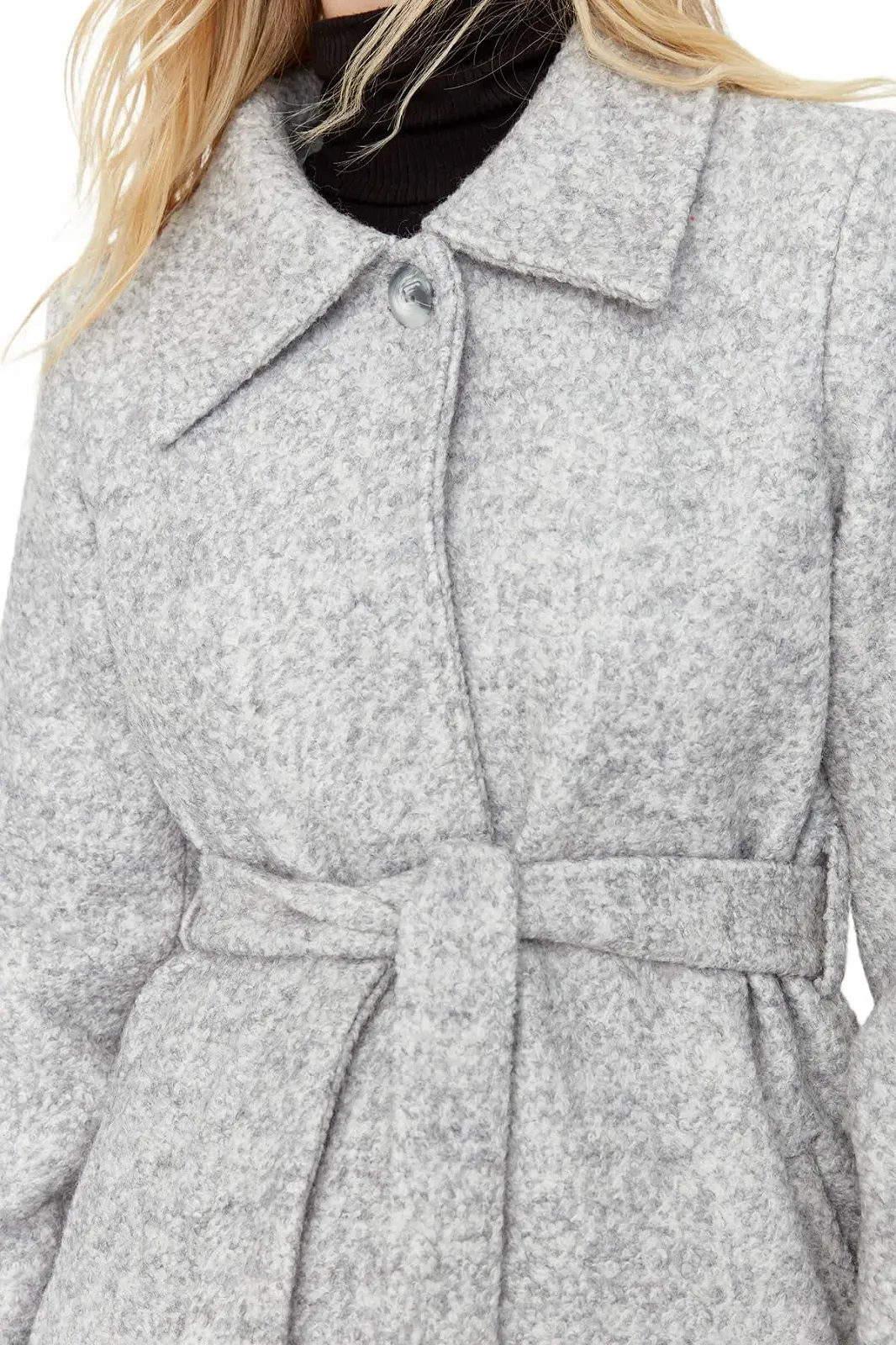 Пальто TRENDYOL Женское Двубортное Однотонное, фото №5