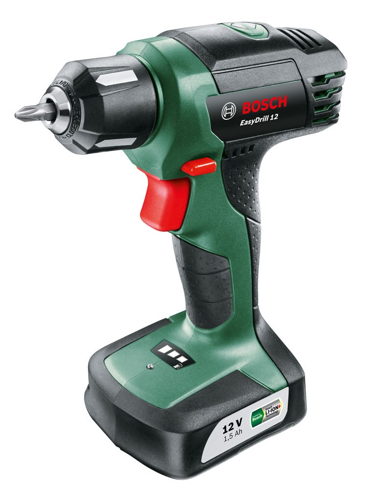 Шуруповёрт Bosch EasyDrill 12 Беспроводной (Встроенный Аккумулятор, 12 Вольт, в Сумке) + Набор Bosch X-Line Classic Шуруповёрт и Сверла 34 шт (Дерево, Камень, Металл), фото №2
