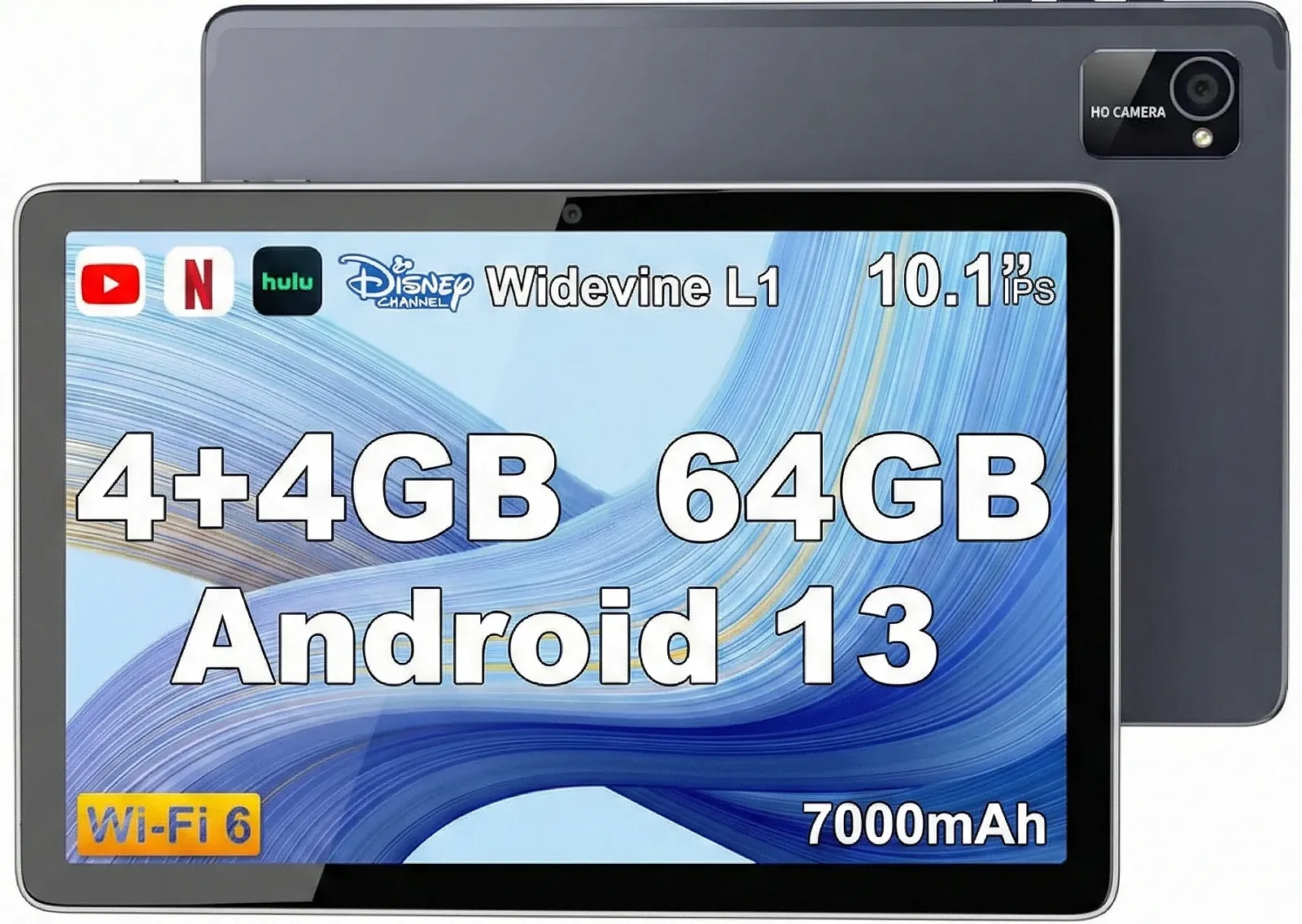 Планшет 10.1" Tibuta SmartPad E220 4+4/64Gb 8 ядер Android 13 7000 mAh Серый, фото №1