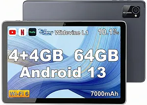 Планшет 10.1" Tibuta SmartPad E220 4+4/64Gb 8 ядер Android 13 7000 mAh Сірий - Фото 1