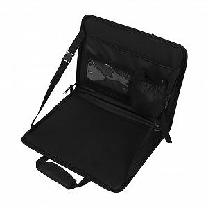 Автомобильный столик Zerodeko складной из PU-кожи для еды и работы, крепится на руль или сиденье, с сумкой для хранения, складной - Фото 1