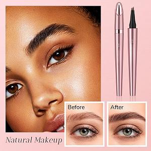 Олівець для брів Magic Waterproof 3D Microblading 4 Fork Tips Dark Brown synthetic.ua - Фото 1