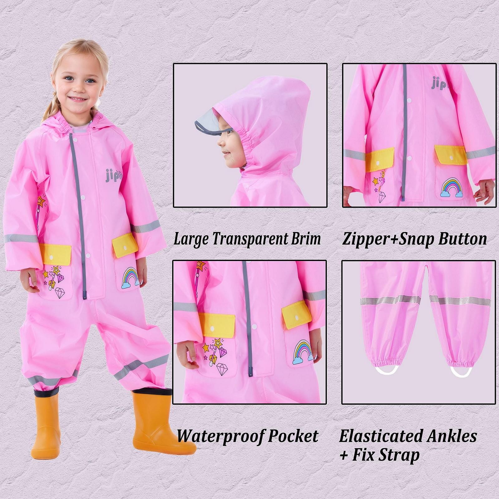 Дитячий дощовий комбінезон Vckrio для дівчат і хлопчиків, водонепроникний, фото №3 Дитячий дощовий комбінезон Vckrio для дівчат і хлопчиків, водонепроникний, фото №3