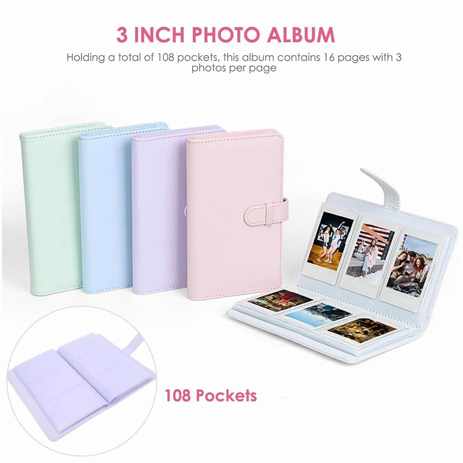 Фотоальбом для снимков 3 дюйма на 108 карманов PU-кожа Белый, фото №4