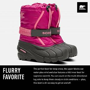 Ботинки Sorel Flurry Unisex Детские Зимние synthetic.ua - Фото 1