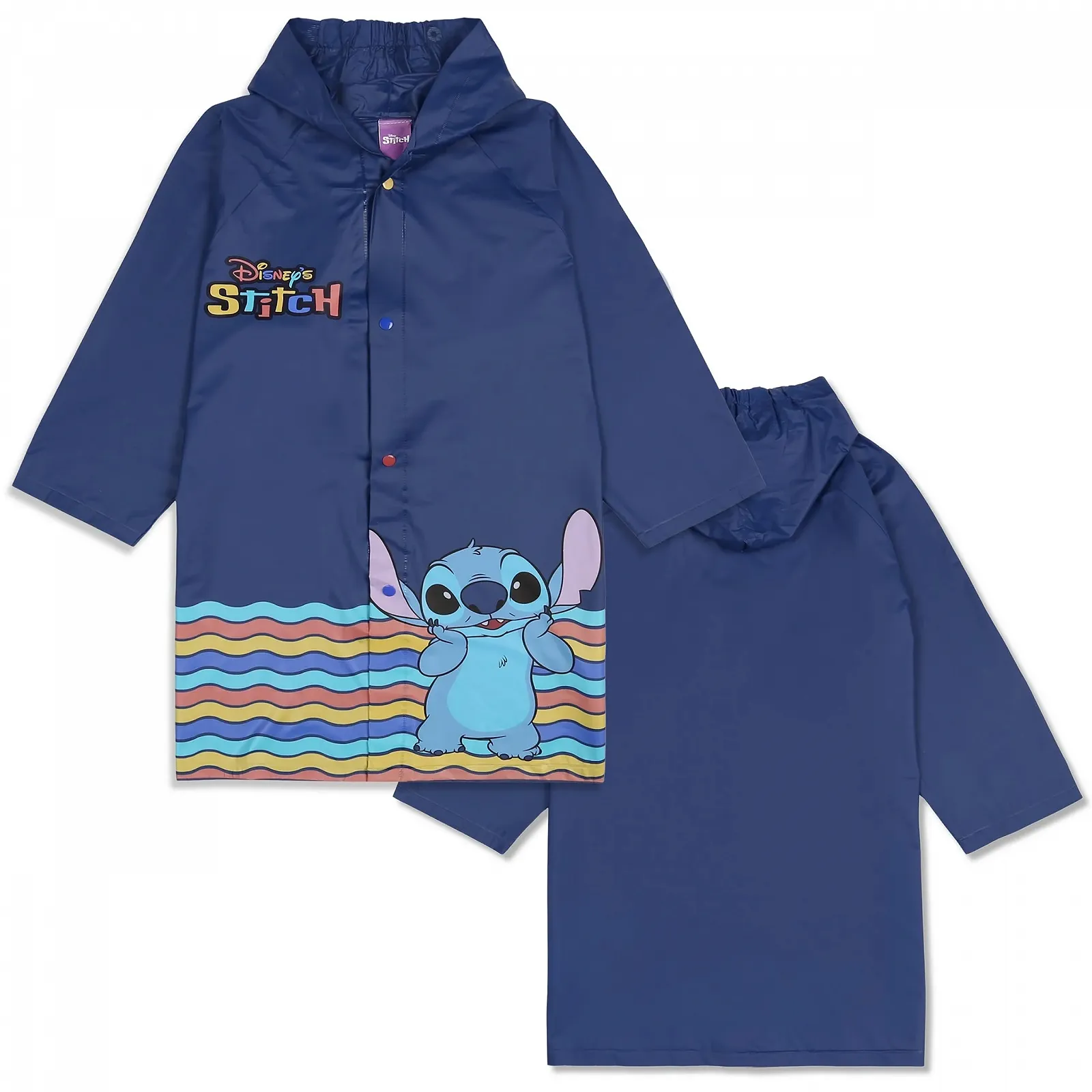 Дощовик з капюшоном DISNEY Stitch Navy для хлопчиків, фото №3