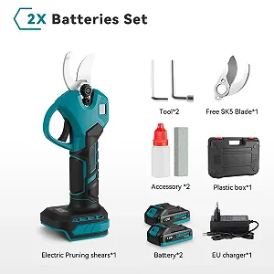 Секатор електричний Professional 18 V, з LCD дисплеєм, діаметр різання макс. 30 мм (2 x 10000 mAh) synthetic.ua - Фото 1