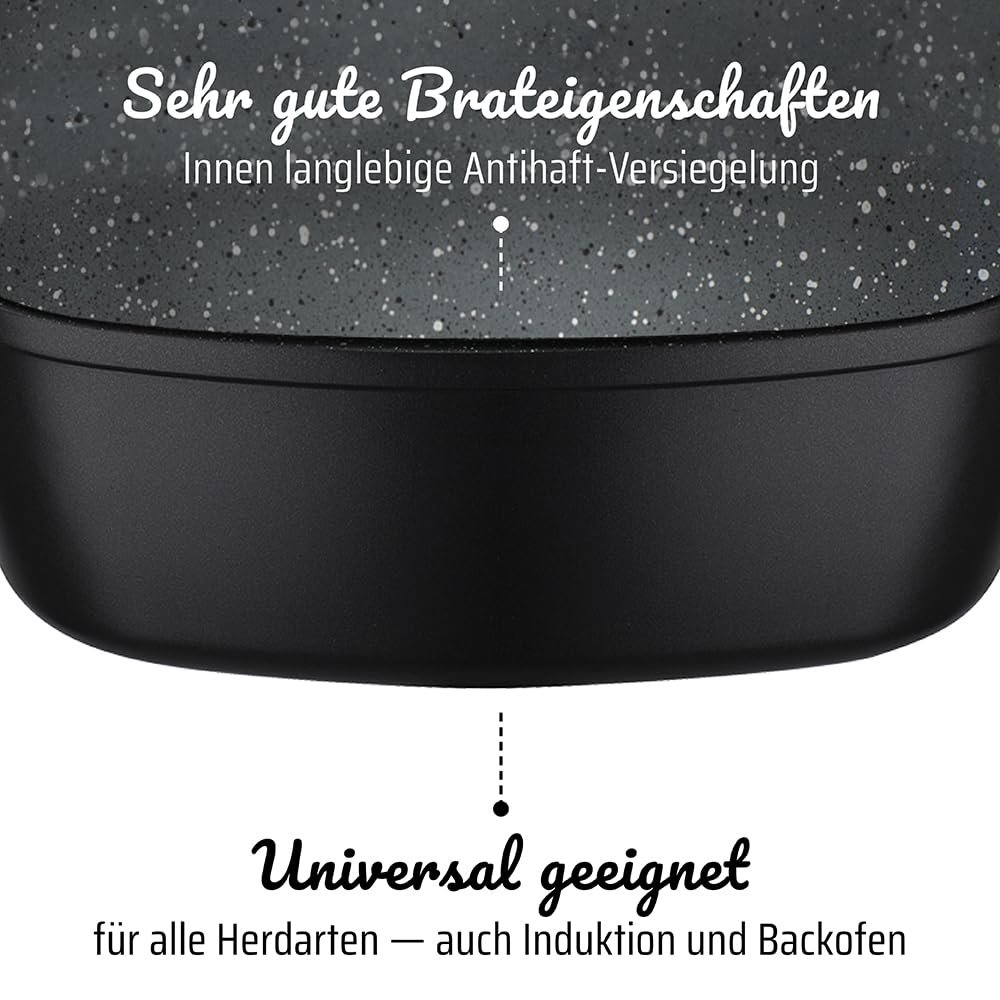Форма для запекания GSW Gourmet 414579 Квадратная Гранит Алюминий Черный 28 x 28 x 8.5 см, фото №4 Форма для запекания GSW Gourmet 414579 Квадратная Гранит Алюминий Черный 28 x 28 x 8.5 см, фото №4