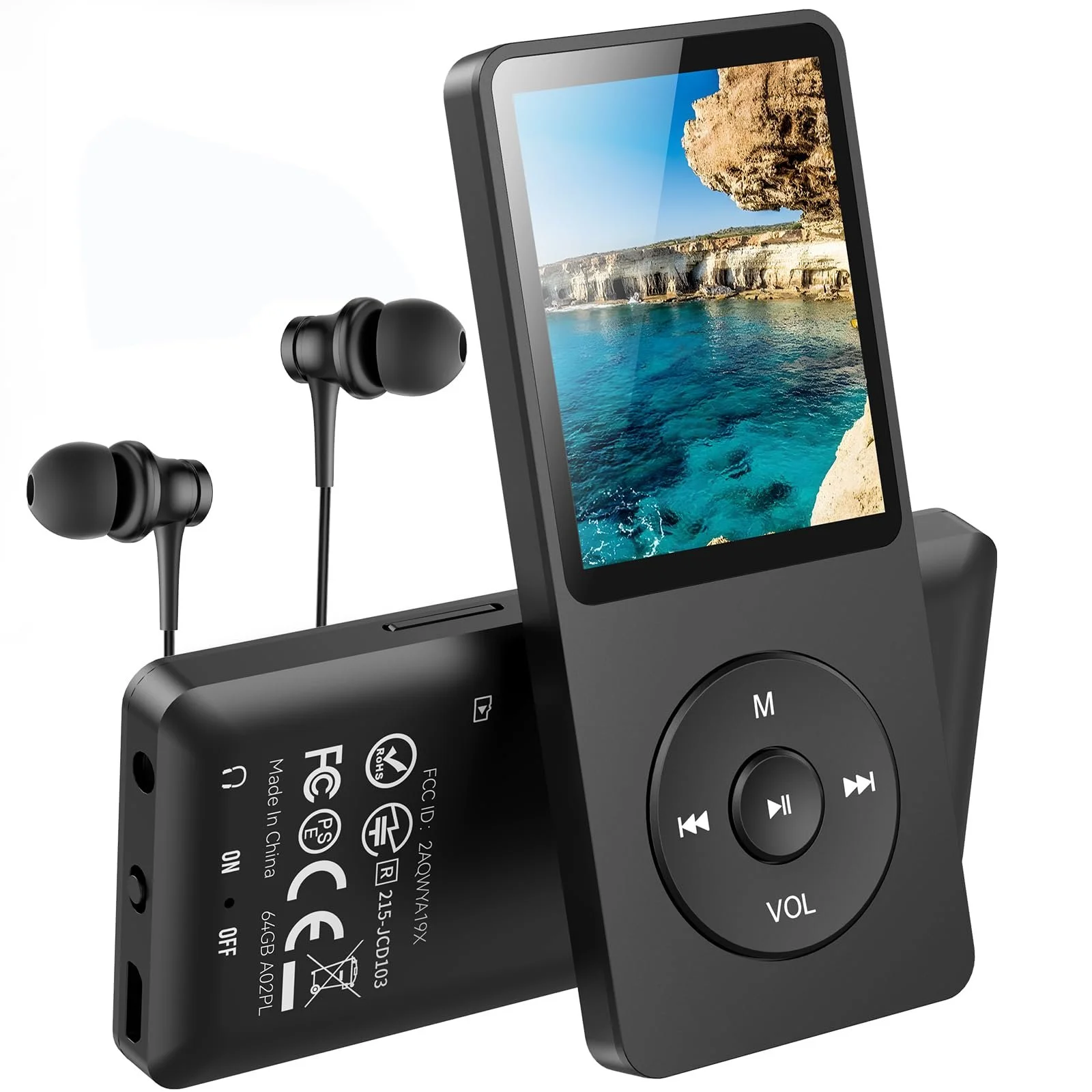 MP3 плеер AGPTEK Classic 64GB Черный, фото №1