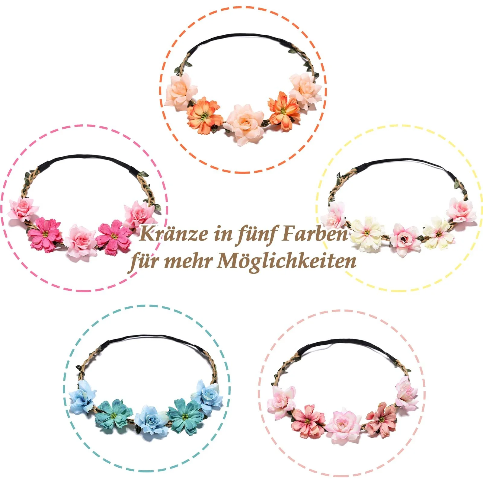 Вінок Квітка Троянди VEGCOO, фото №2 Вінок Квітка Троянди VEGCOO, фото №2