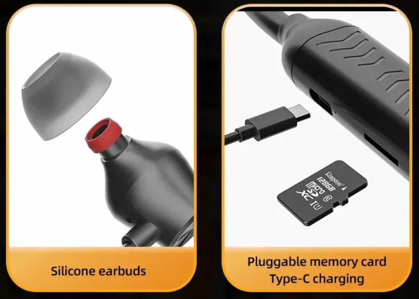 Беспроводные спортивные наушники на шею BT 5.3 Черные, фото №3 Беспроводные спортивные наушники на шею BT 5.3 Черные, фото №3