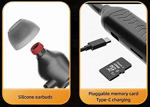 Беспроводные спортивные наушники на шею BT 5.3 Розовые synthetic.ua - Фото 1