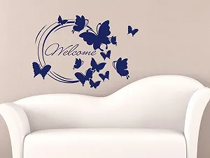 Наклейка на стіну GRAZDesign Welcome Butterflies 43 x 30 см 073 Dark Grey synthetic.ua - Фото 1