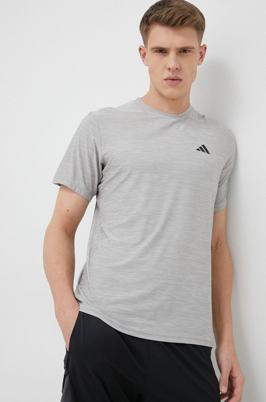 Футболка Adidas TR-ES STRETCH T IC7416 Серая M, фото №1