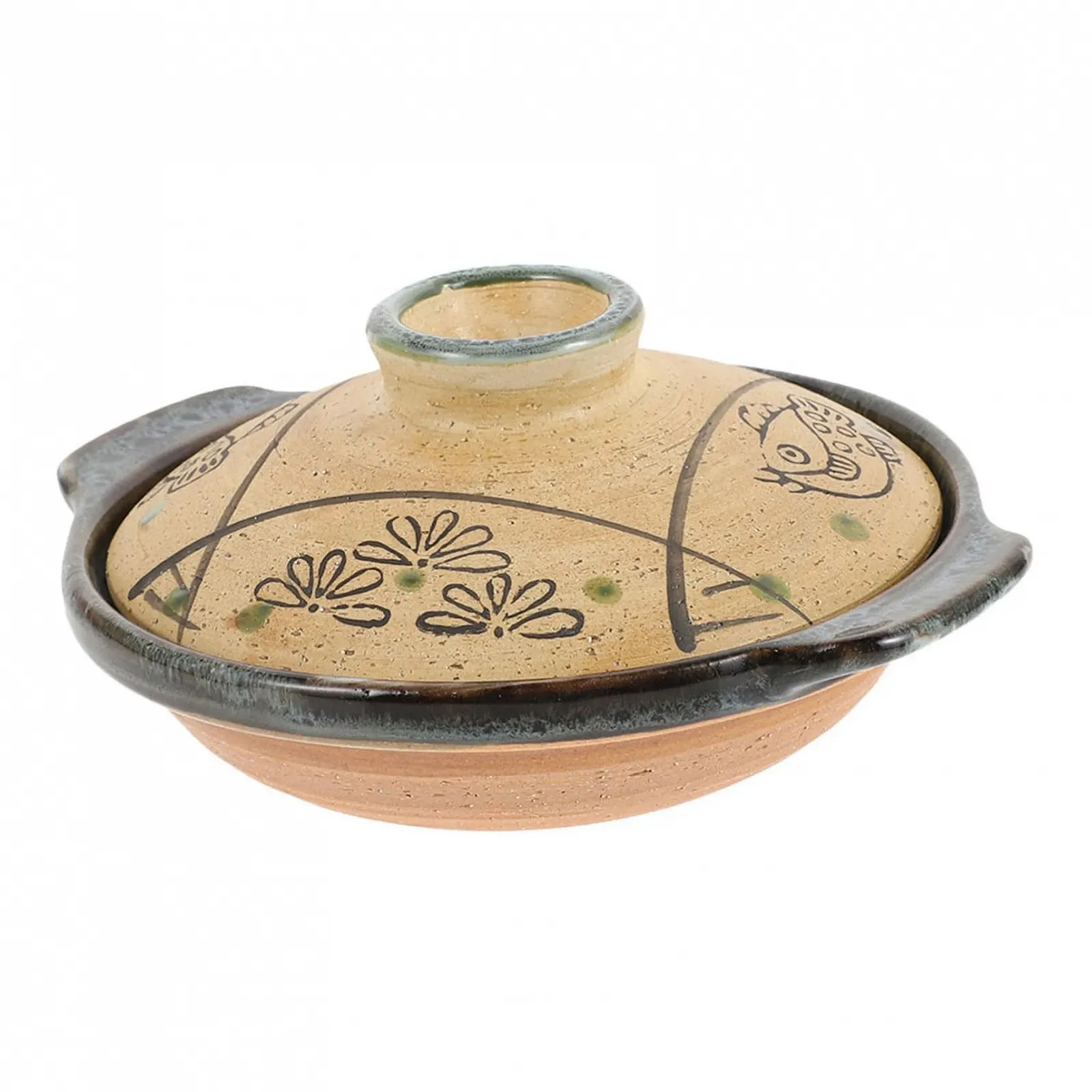 Каструля керамічна японська глиняна термостійка для плити, фото №1