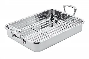 Форма для запікання Scanpan Impact 43 x 28 см 4.5 л з решіткою Нержавіюча сталь - Фото 1