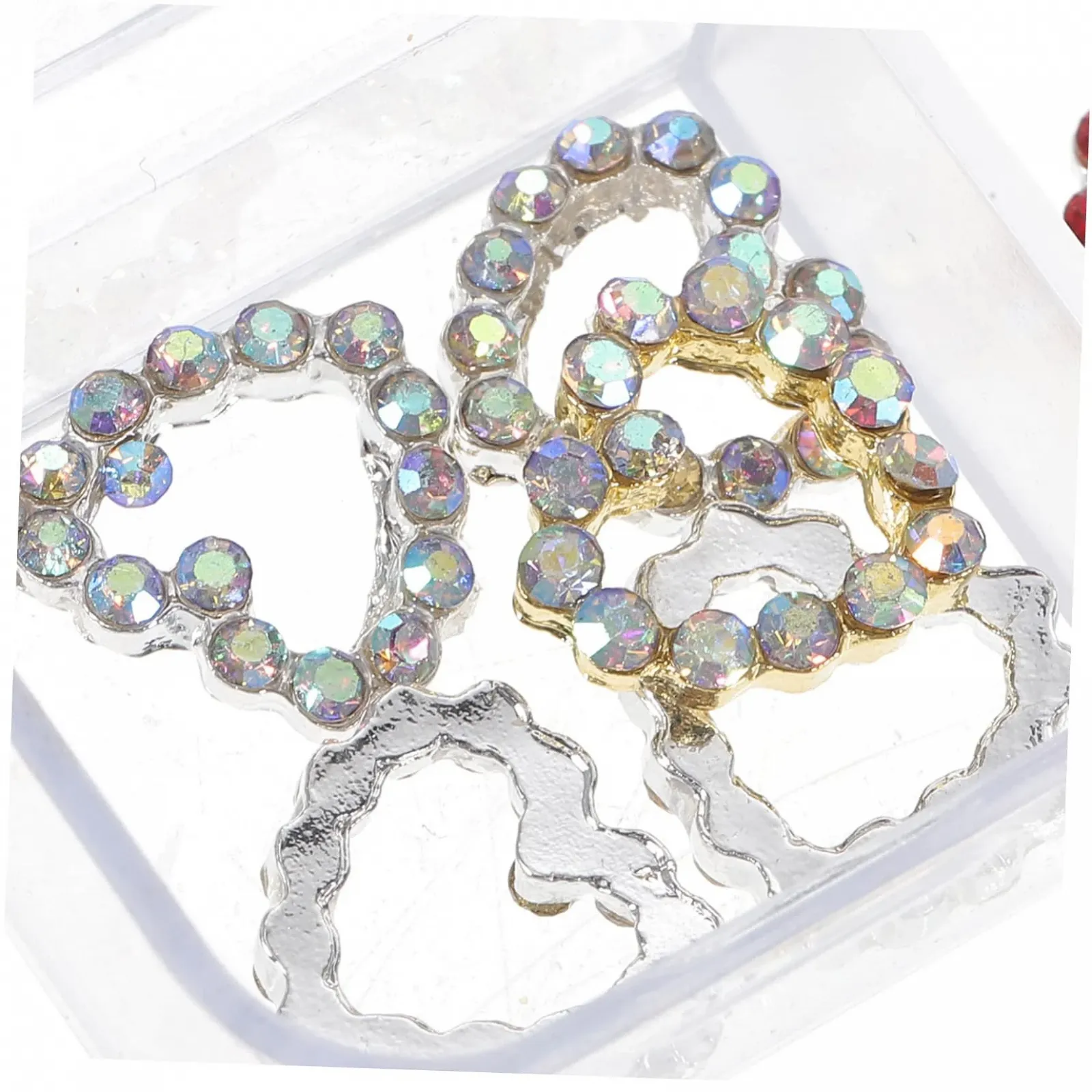 Прикраса для нігтів СерцеOOFAN Кристали стрази 30 шт., фото №6