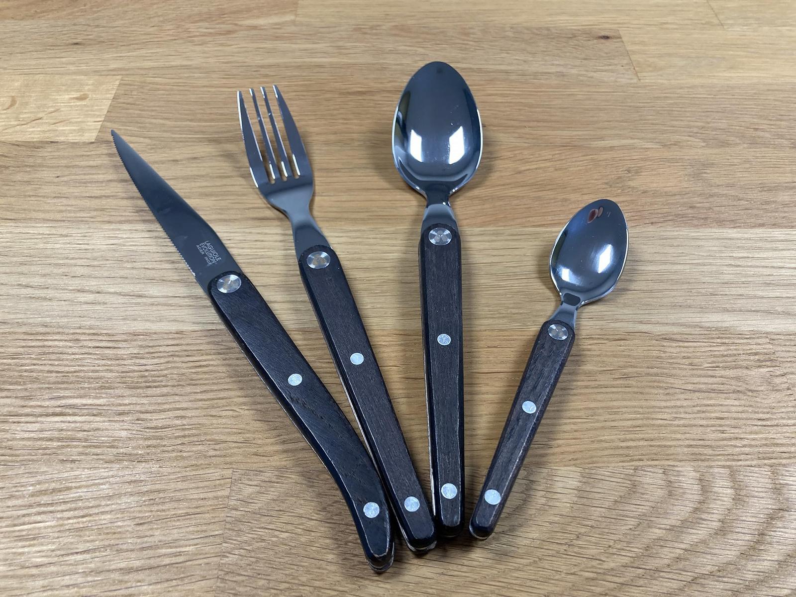 Набор столовых приборов Laguiole Evolution Sens Collection (Темное дерево) 16 предметов, фото №4 Набор столовых приборов Laguiole Evolution Sens Collection (Темное дерево) 16 предметов, фото №4