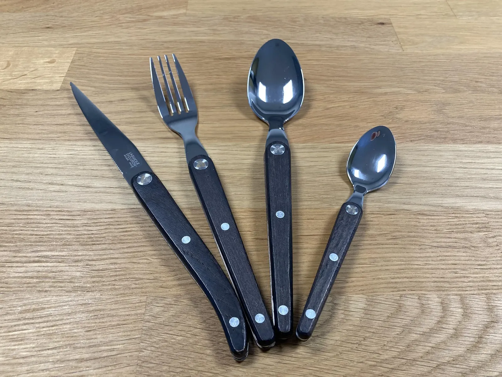 Набір столових приборів Laguiole Evolution Sens Collection (Темне дерево) 16 предметів, фото №4