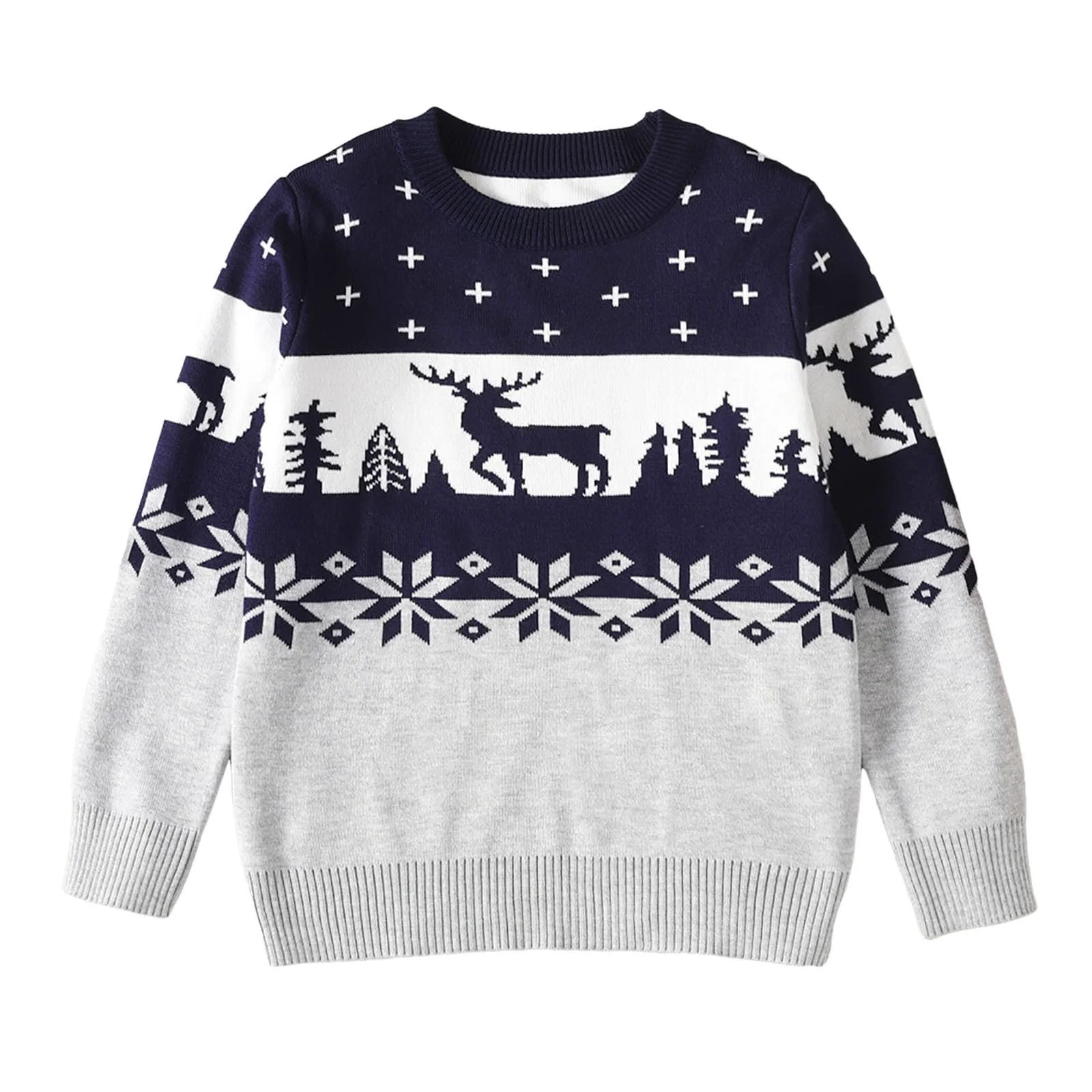 Вязаный свитер Generisch Детский рождественский свитер для мальчиков, рождественский свитер, смешной свитер с оленем, уродливый рождественский свитер, рождественский свитер для девочек, теплая рождественская рубашка, смешная, фото №1