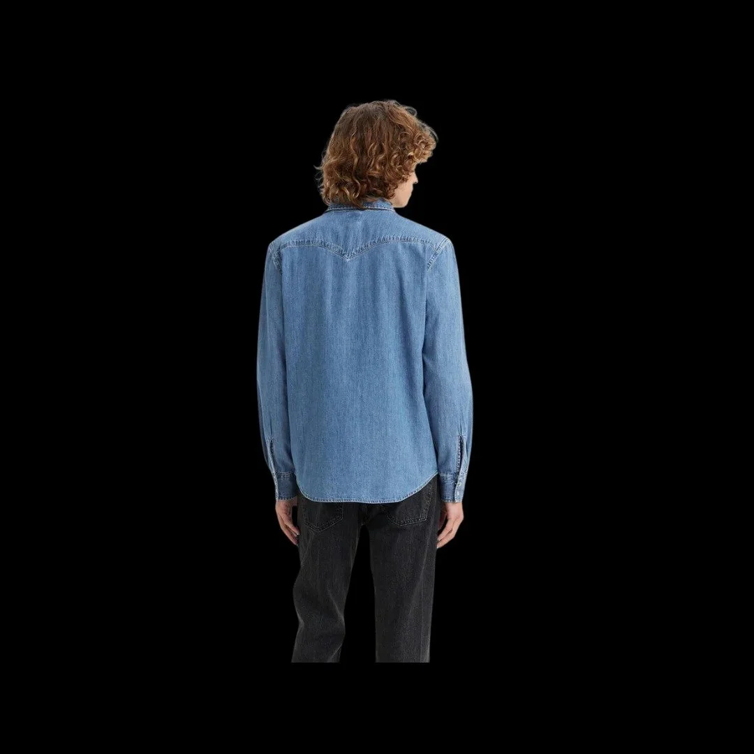 Мужская рубашка LEVIS CLASSIC WESTERN SHIRT Crater Indigo - XS, фото №2