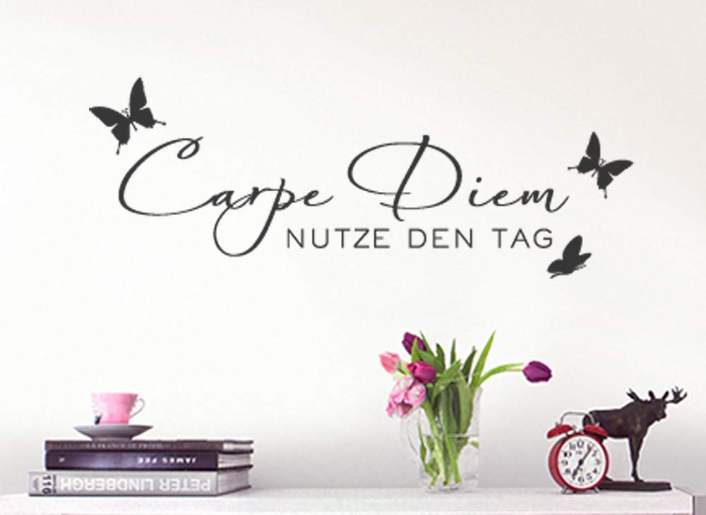 Наклейка на стіну Grandora W723 Carpe Diem з метеликами 34 кольори, фото №1