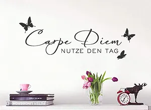 Наклейка на стіну Grandora W723 Carpe Diem з метеликами 34 кольори - Фото 1