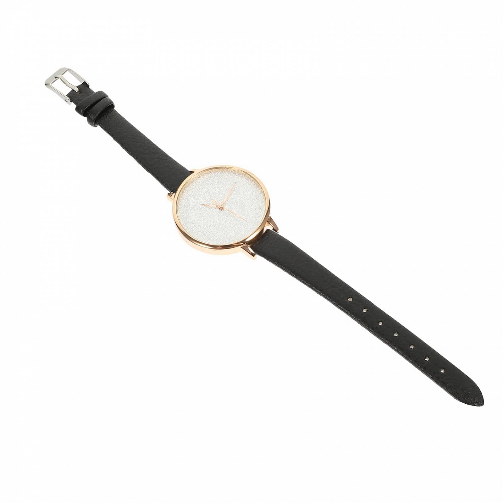 Женские часы Healvian с тонким кожаным ремешком, стильные кварцевые часы для женщин, минималистичные часы с черным ремешком, белые, разноцветные, фото №1 Женские часы Healvian с тонким кожаным ремешком, стильные кварцевые часы для женщин, минималистичные часы с черным ремешком, белые, разноцветные, фото №1