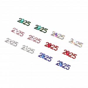 Украшение для маникюра FRCOLOR Объемные цифры для ногтей Мини-подвеска для ногтей Подвеска для ногтей на Новый год Украшение для ногтей своими руками Набор страз для ногтей Украшение для ногтей из сплава, 12 шт. - Фото 1