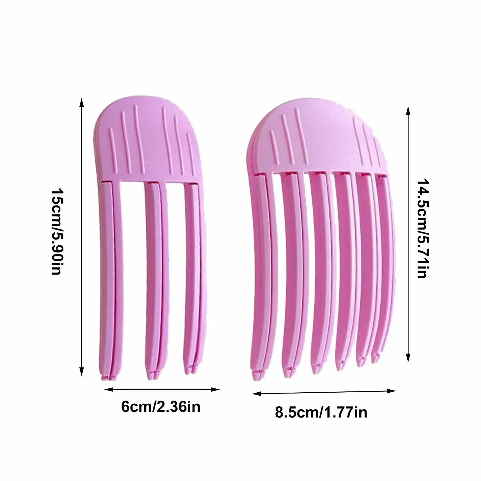 Заколка для волос - Заколка на лбу черепа, увеличение объема корней | с 3/6 зубьями, 2 заколки для волос, инструмент для прически и крепление, фото №5 Заколка для волос - Заколка на лбу черепа, увеличение объема корней | с 3/6 зубьями, 2 заколки для волос, инструмент для прически и крепление, фото №5