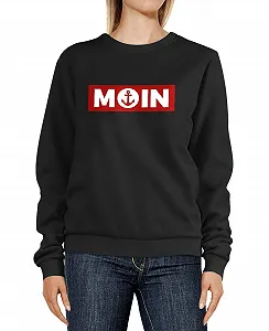 Женский свитшот Neverless Moin North German Morning Anchor Badge Джемпер с круглым вырезом - Фото 1