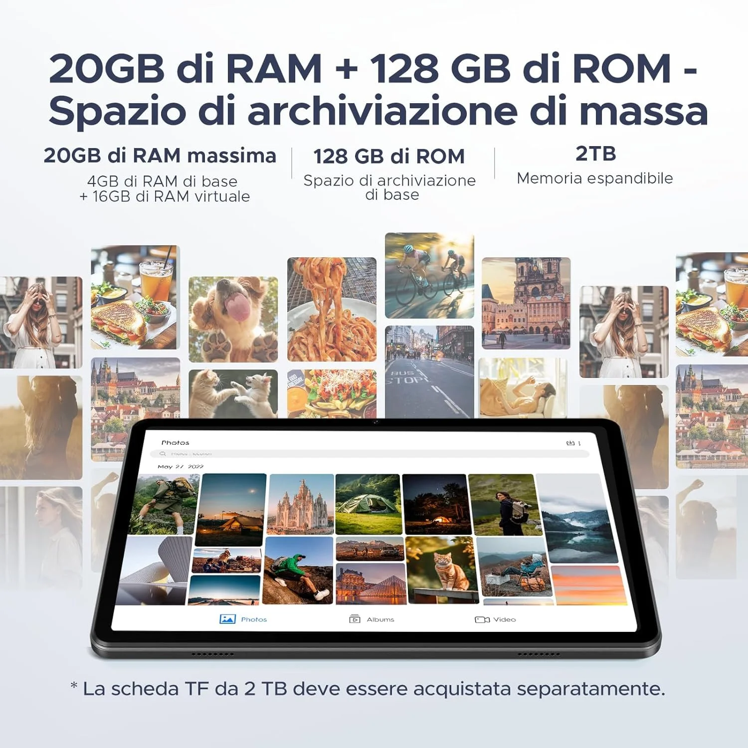 Планшет DOOGEE Tab A9 Pro 10.1'' 4+16/128 ГБ 4G 4-ядер Android 15 Черно-голубой, фото №6