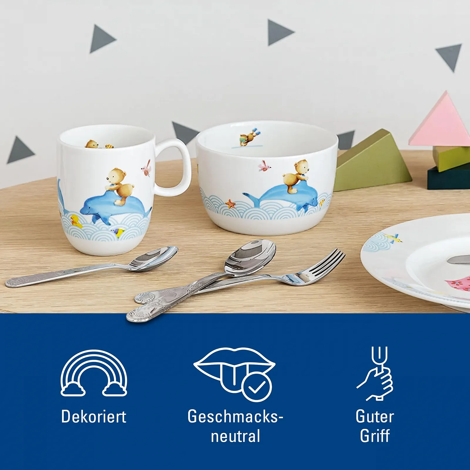 Набор детских столовых приборов Villeroy & Boch Happy as a Bear, фото №5 Набор детских столовых приборов Villeroy & Boch Happy as a Bear, фото №5