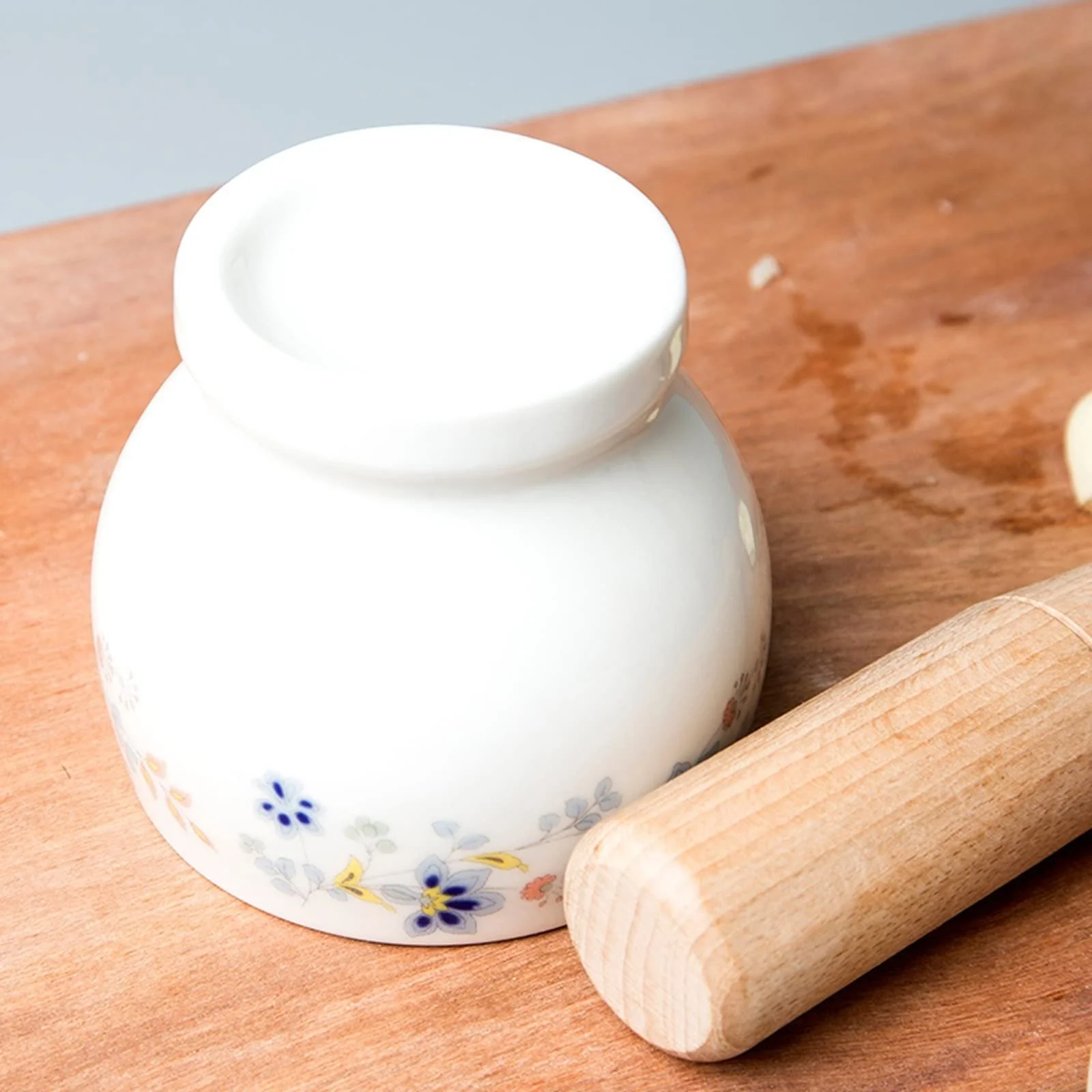 Ступка з товкачиком порцелянова для спецій та кухні, фото №3 Ступка з товкачиком порцелянова для спецій та кухні, фото №3