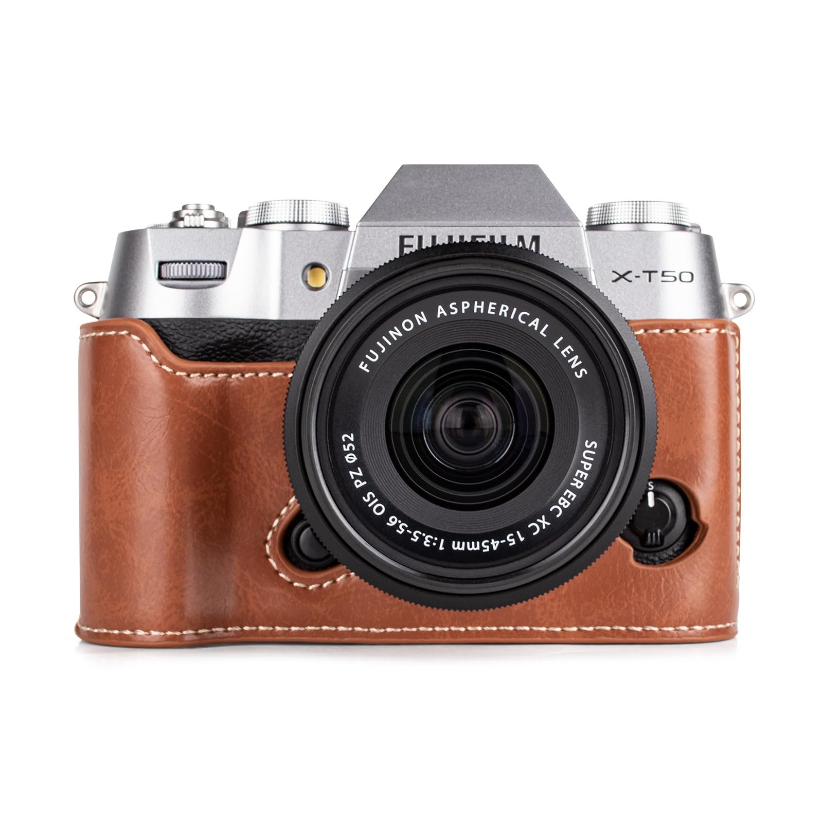 Чехол для камеры MUZIRI KINOKOO Fuji X-T50 PU-кожа С рукояткой Коричневый, фото №1 Чехол для камеры MUZIRI KINOKOO Fuji X-T50 PU-кожа С рукояткой Коричневый, фото №1