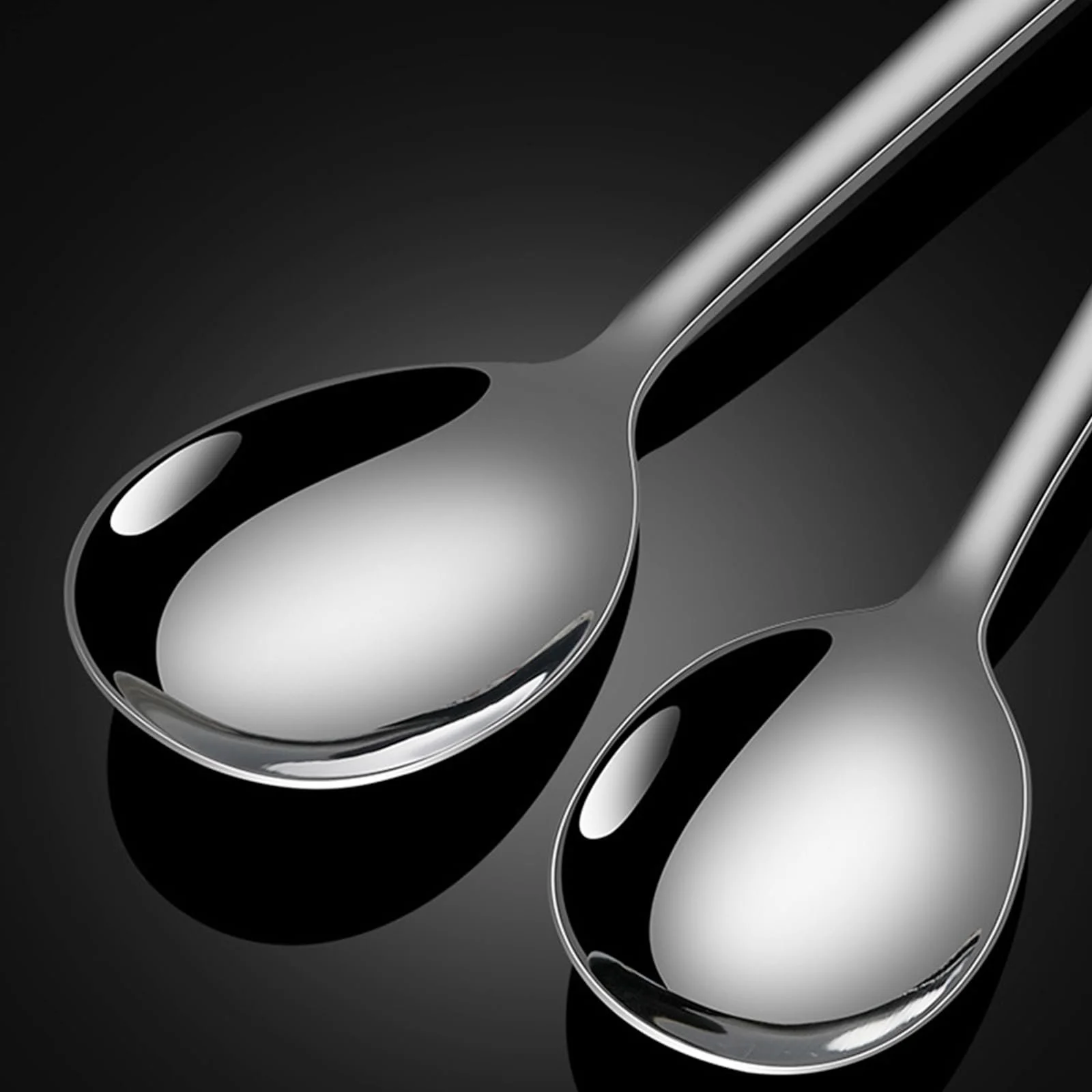 Набір з 4 ложок з довгою ручкою 24 см, нержавіюча сталь, лате макіато, фото №3