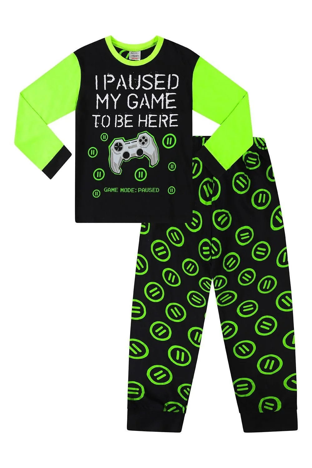 Піжама I Paused My Game to Be Here Чорний, фото №1