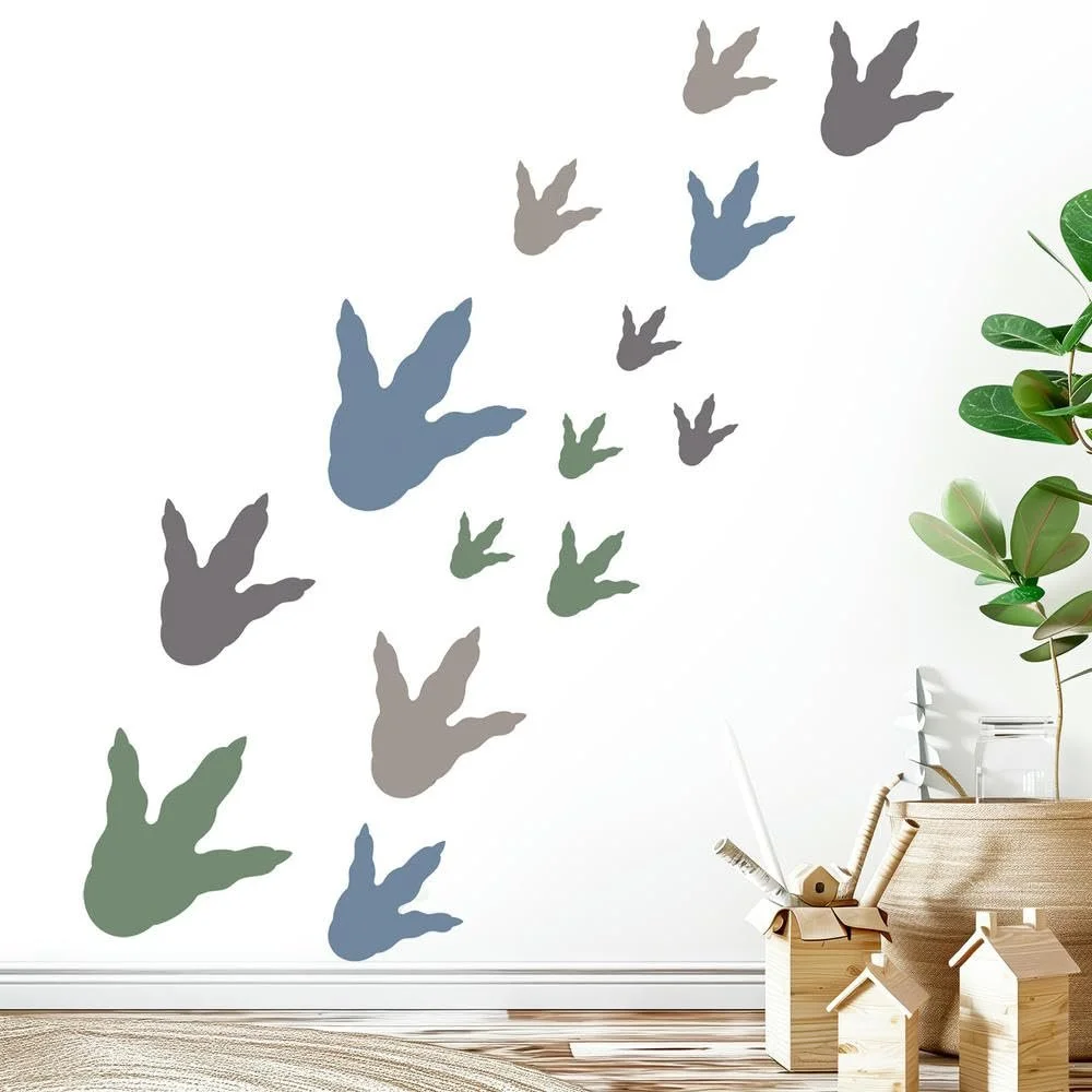 Наклейка на пол Dinosaur Footprints PVC Animal Sticker, фото №5 Наклейка на пол Dinosaur Footprints PVC Animal Sticker, фото №5