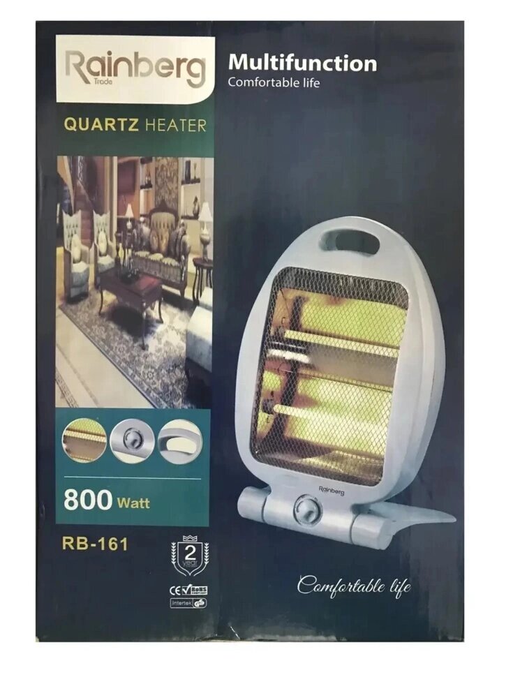 Обогреватель кварцевый Rainberg RB-161, фото №2 Обогреватель кварцевый Rainberg RB-161, фото №2