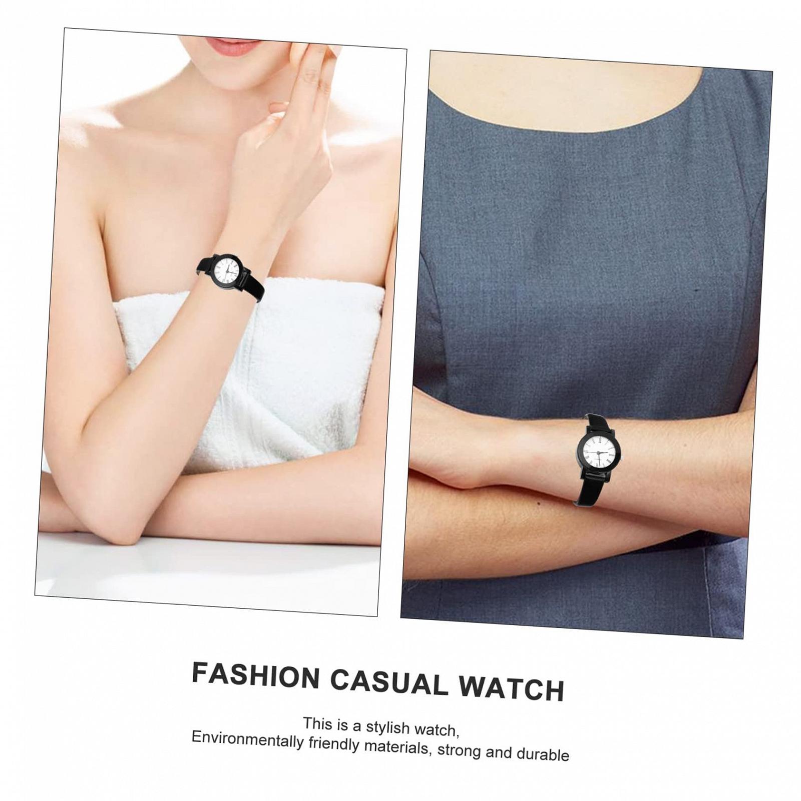 Женские часы LIFKOME с арабскими цифрами, черные, фото №9